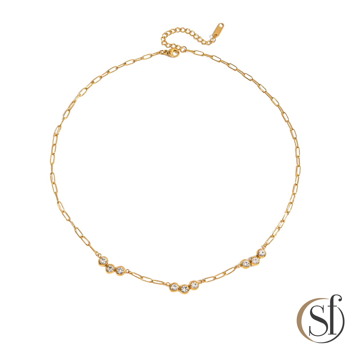 Station CZ Chain Necklaces