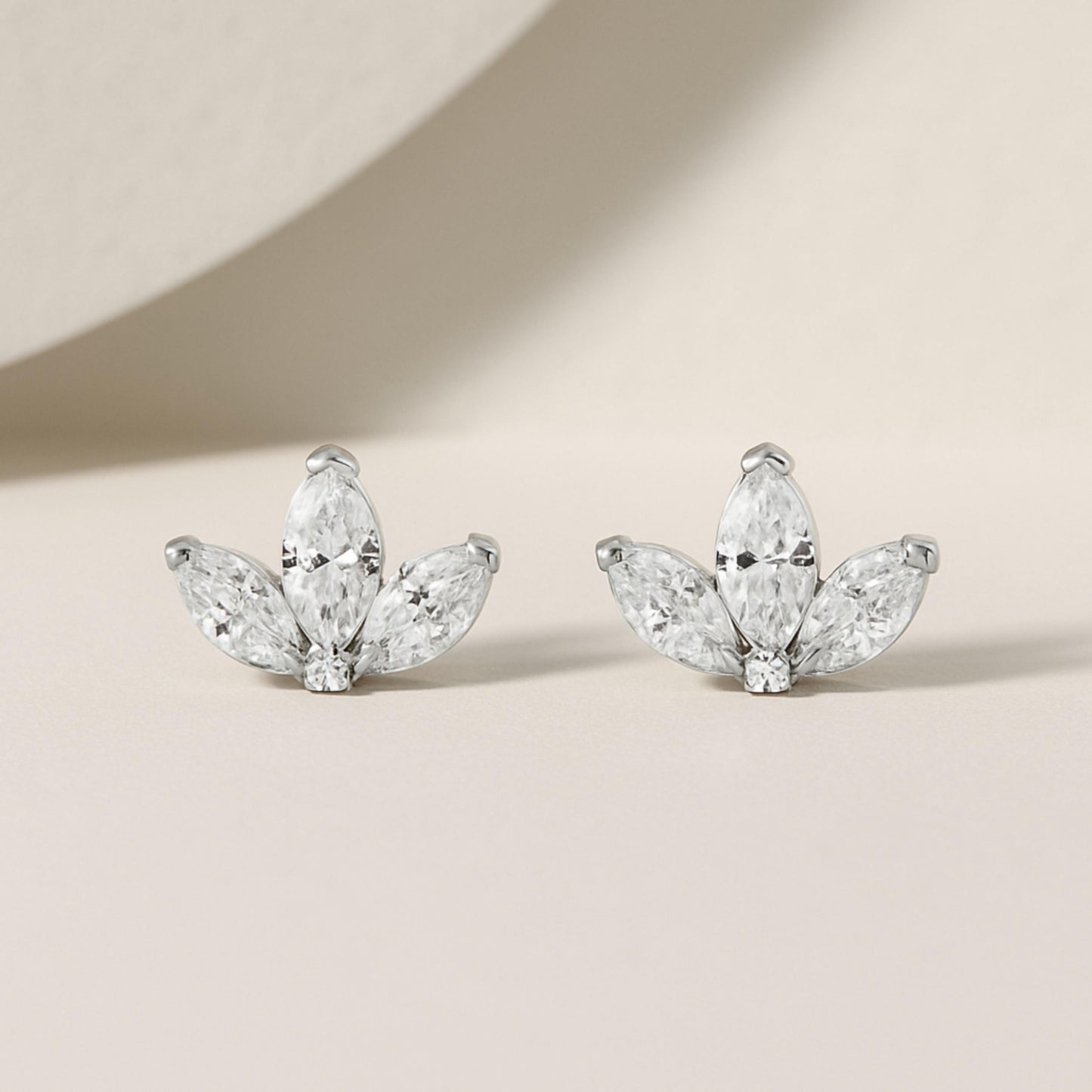 Danity Marquise CZ Stud Earrings
