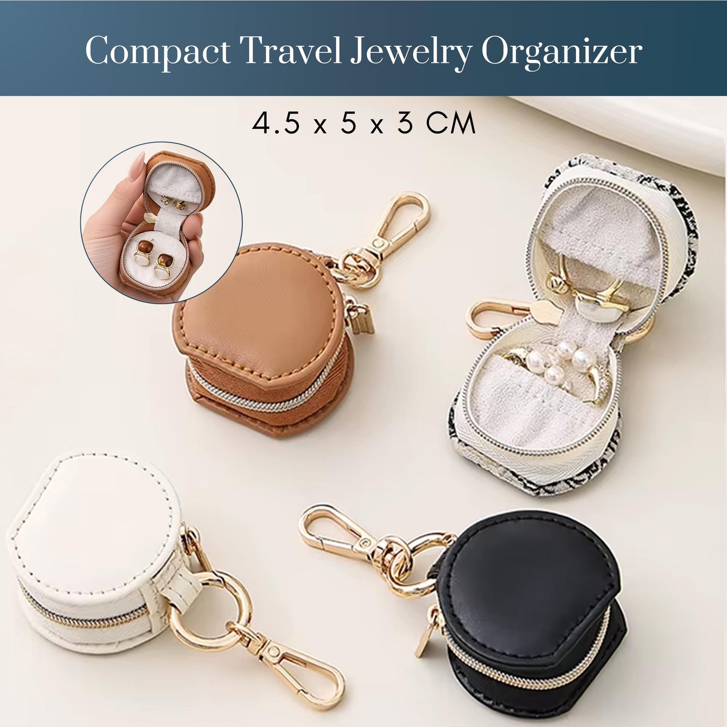 Travel  Pouch for Jewelry Keychain