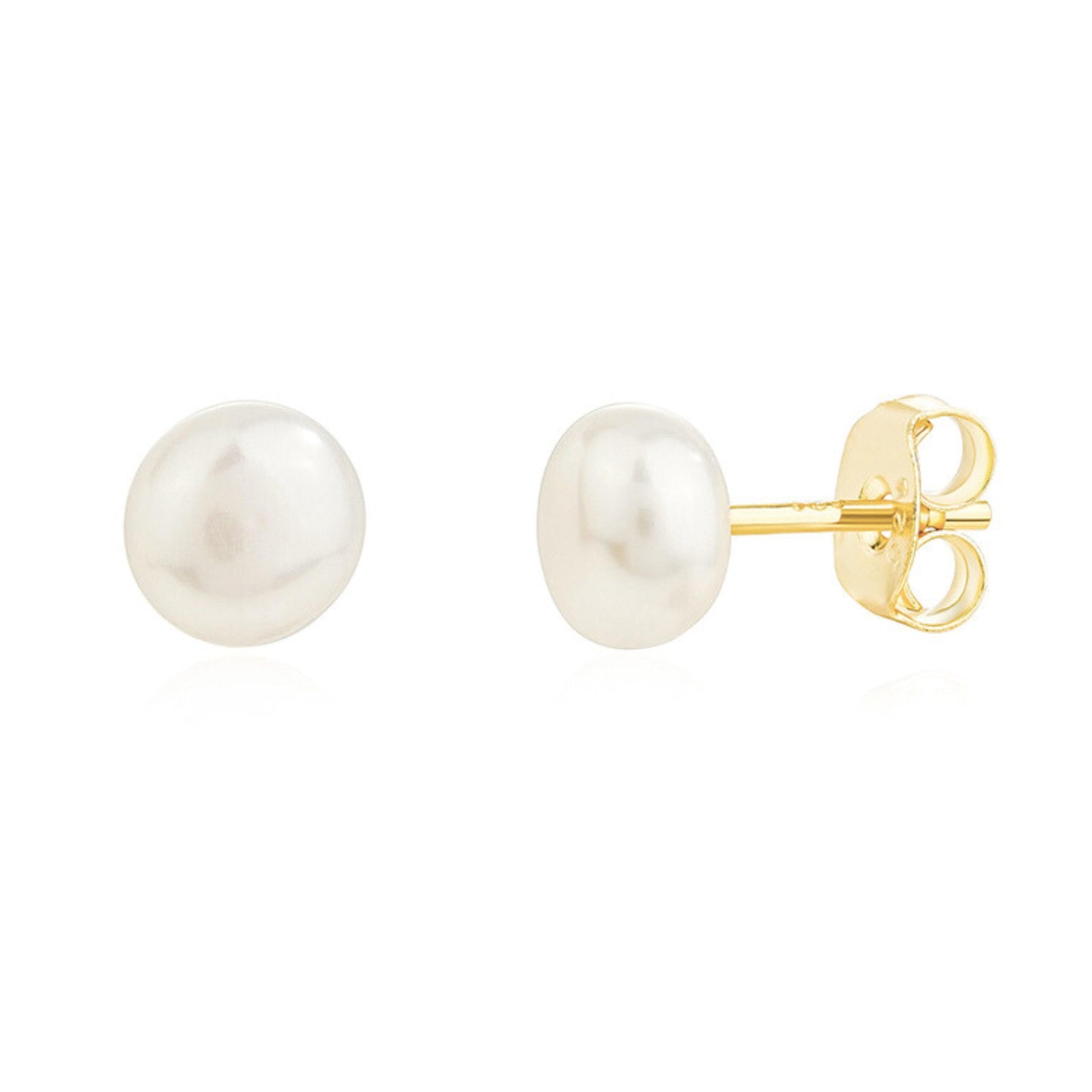Baroque Pearl 6.5mm Stud Earrings