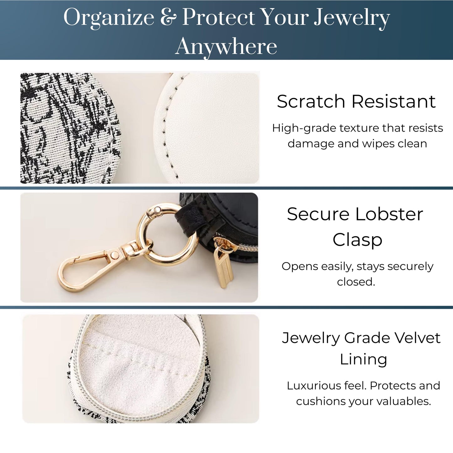 Travel  Pouch for Jewelry Keychain