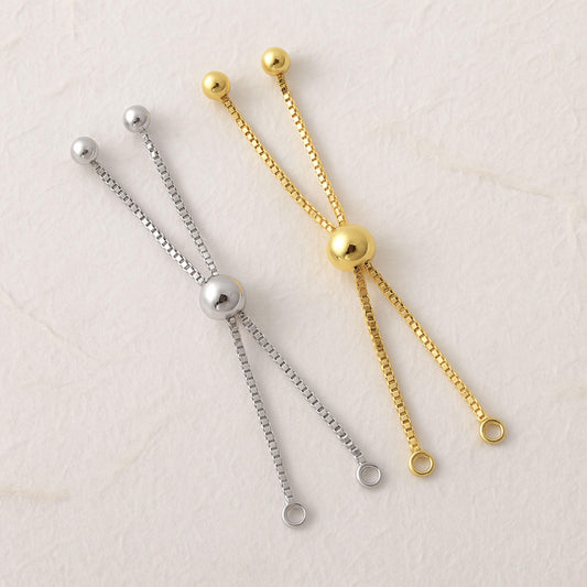 Adjustable Box Chain Necklace 2-Inch Extender