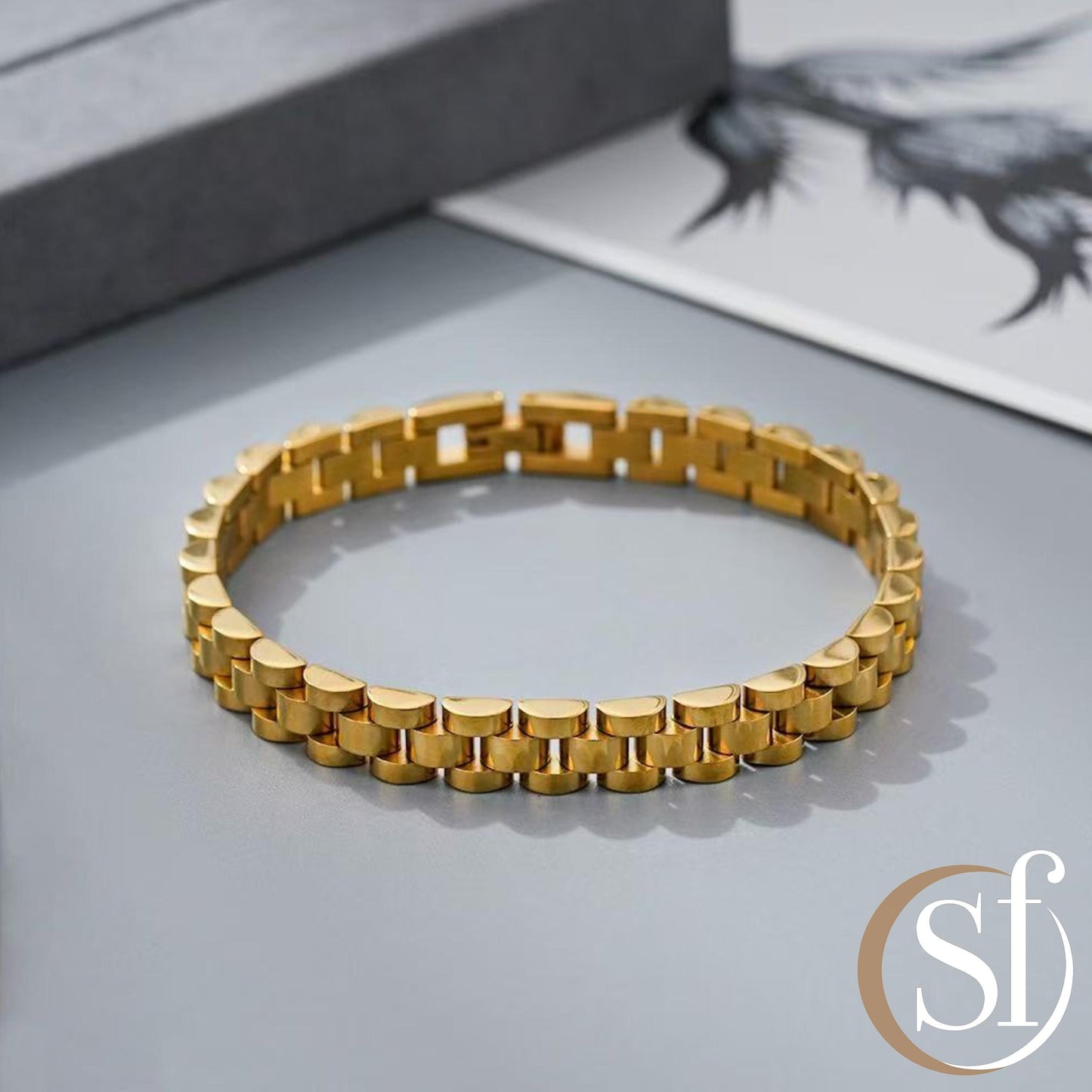 Men’s Stainless Steel Link Bracelet