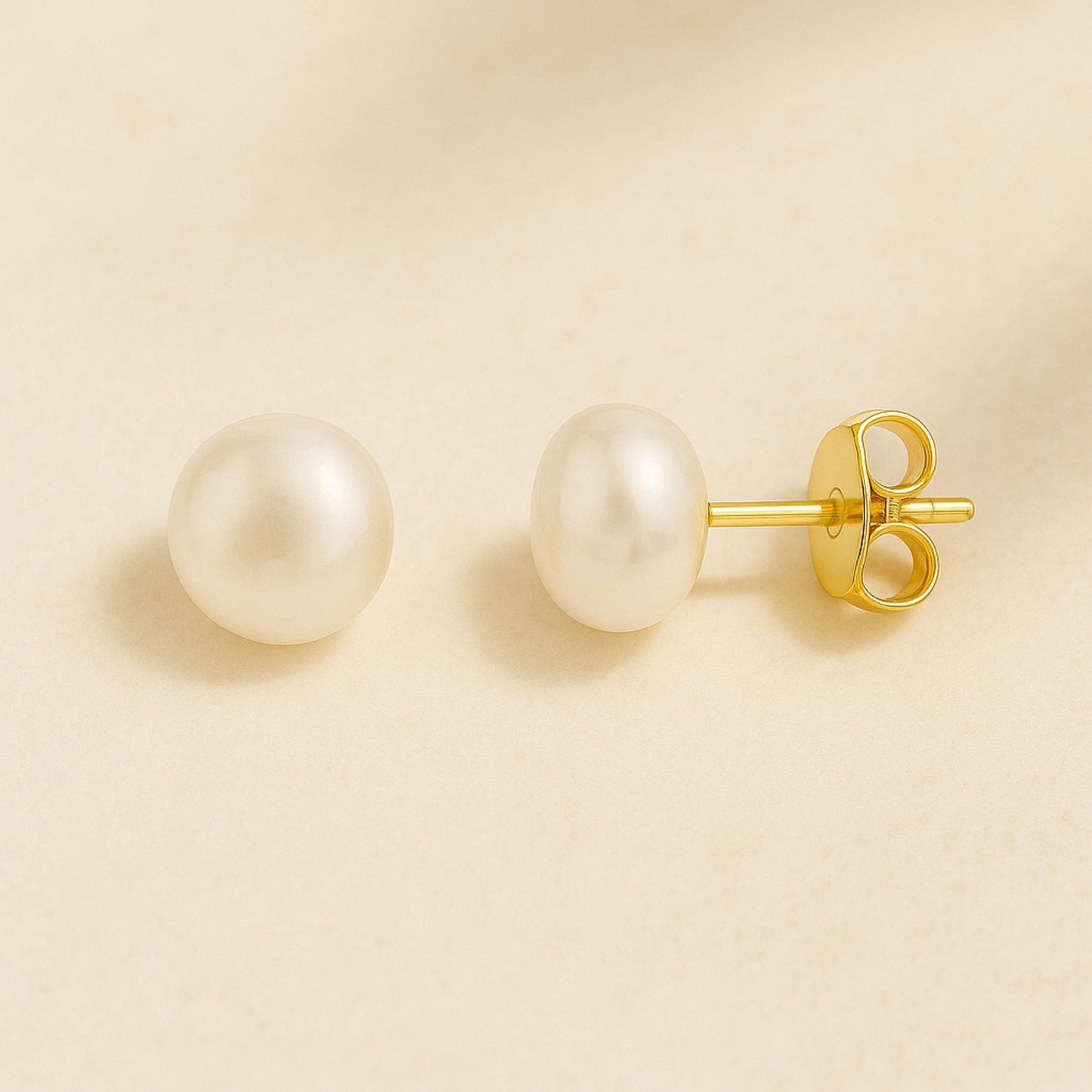 Baroque Pearl 6.5mm Stud Earrings