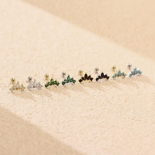 Danity Cluster CZ Fan Studs