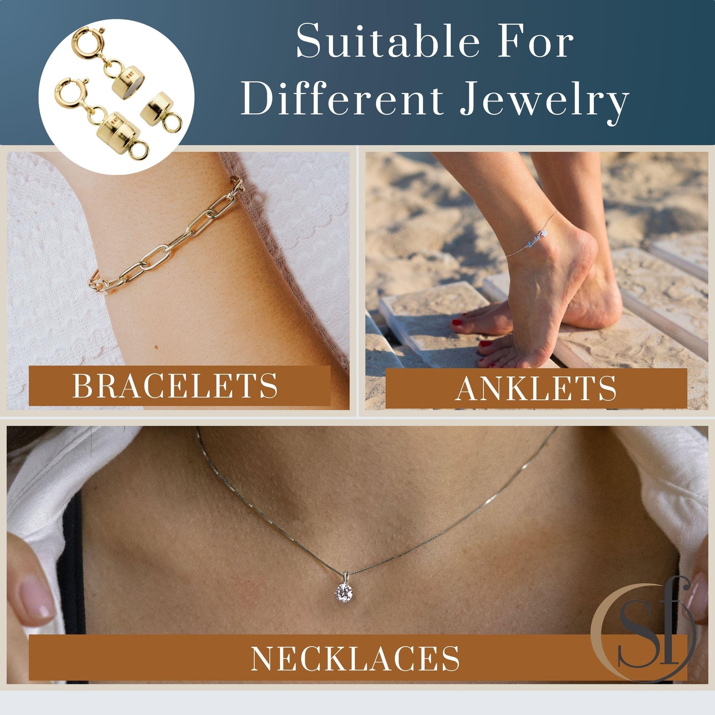 Jewelry Magnetic Clasp Converter