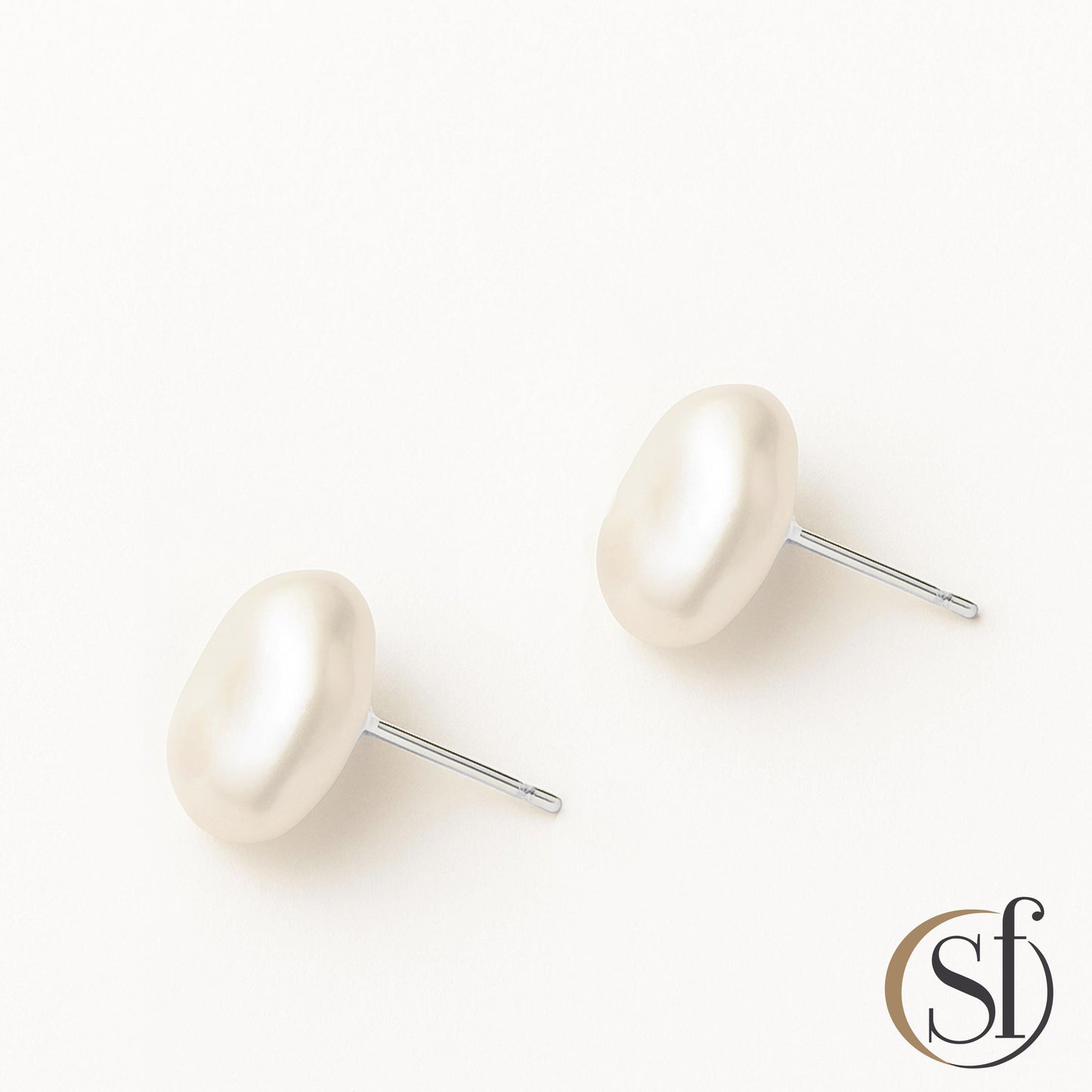 Baroque Pearl 6.5mm Stud Earrings