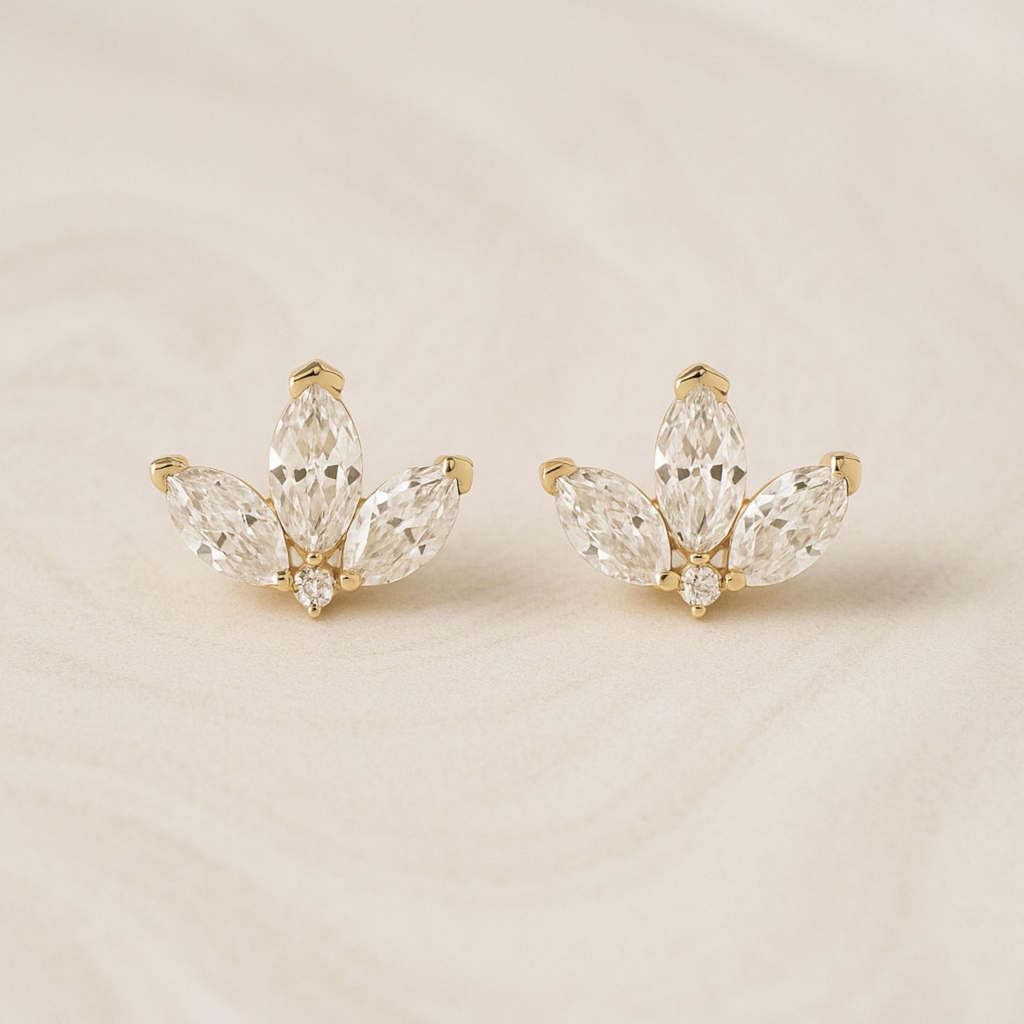 Danity Marquise CZ Stud Earrings