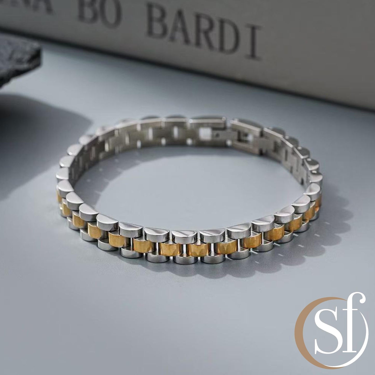 Men’s Stainless Steel Link Bracelet
