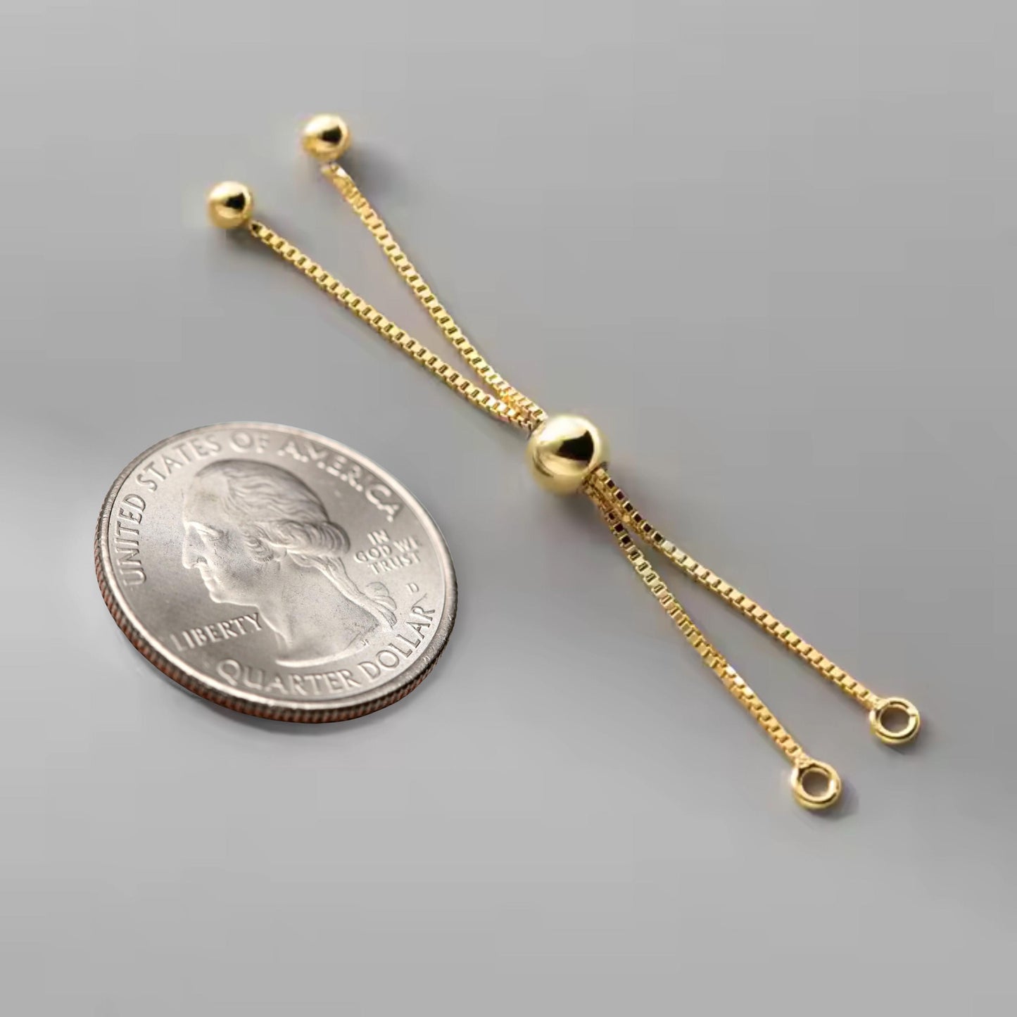 Adjustable Box Chain Necklace 2-Inch Extender