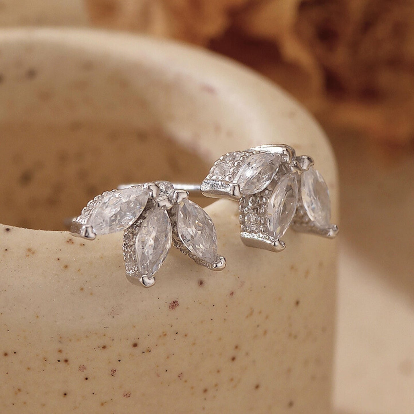 Danity Marquise CZ Stud Earrings