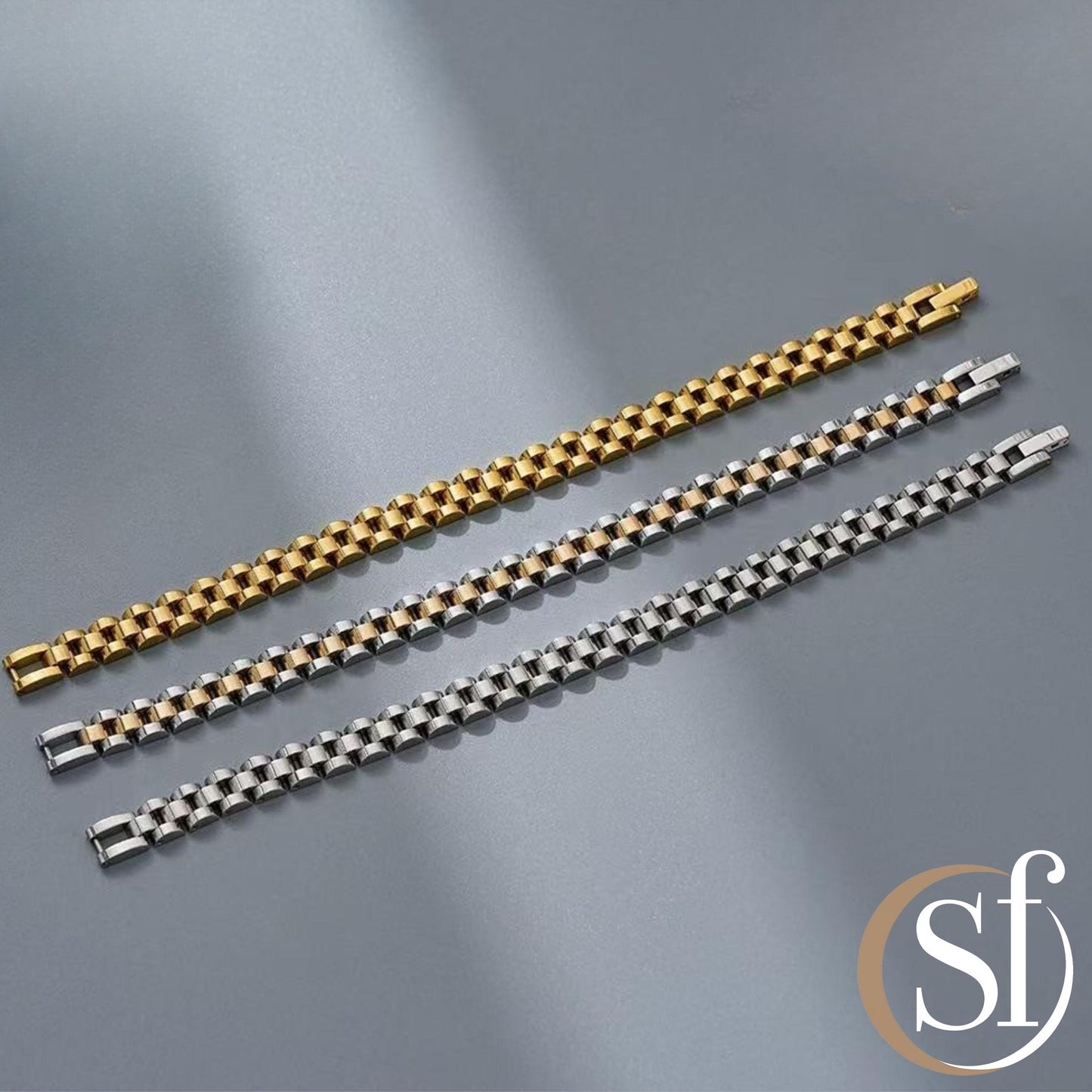 Men’s Stainless Steel Link Bracelet
